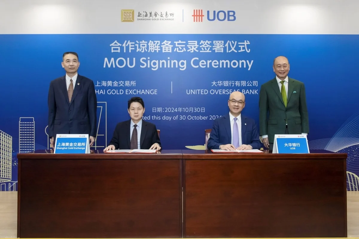 UOB and Shanghai Gold Exchange sign MOU to enhance cross-border cooperation Advertising partner Business – South China Morning Post